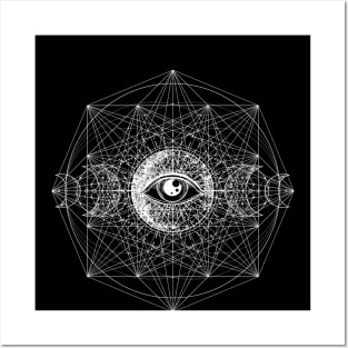 Sacred Geometry Eye of Providence Masonic Occult Esoteric Symbol Posters and Art